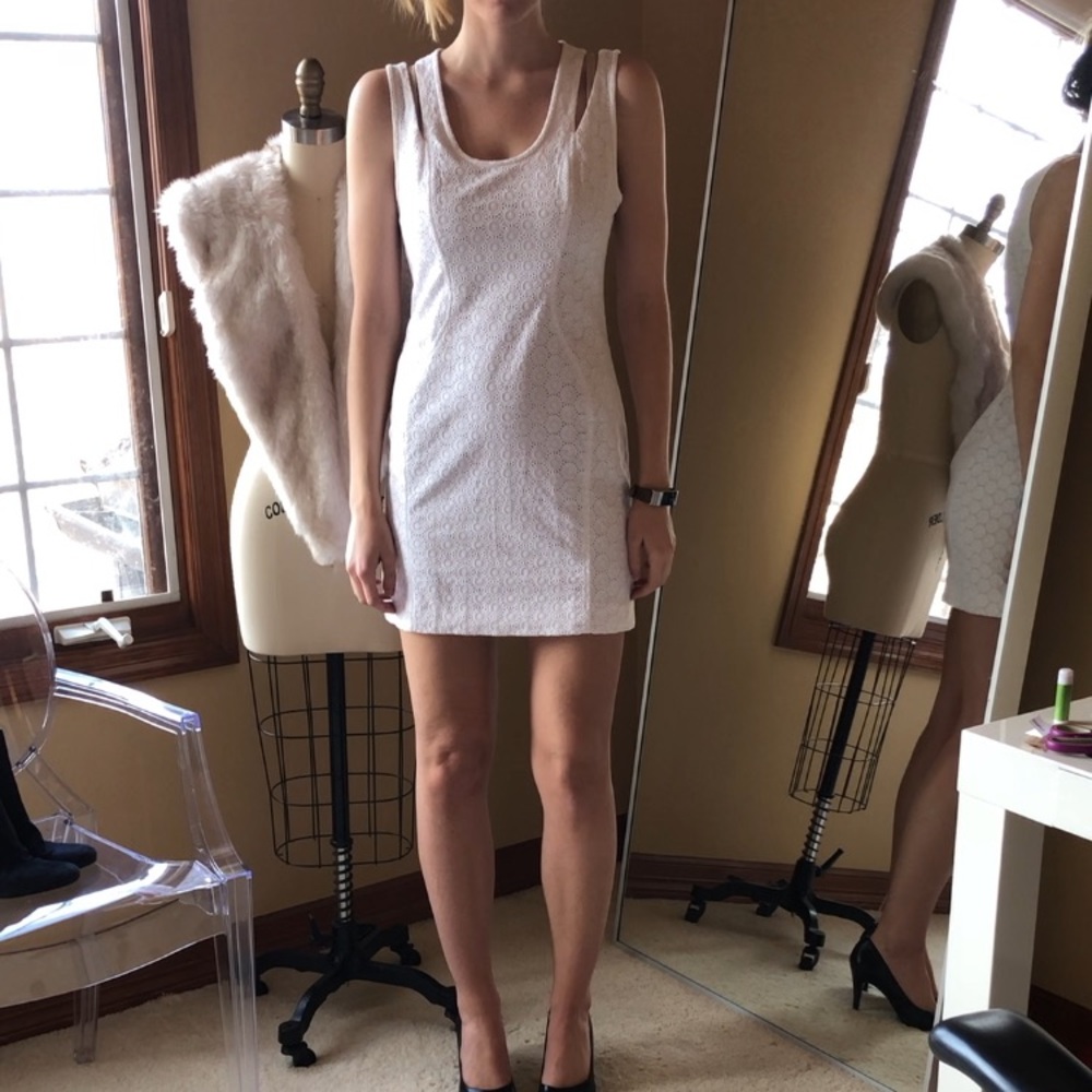 Rebecca minkoff white dress size 6